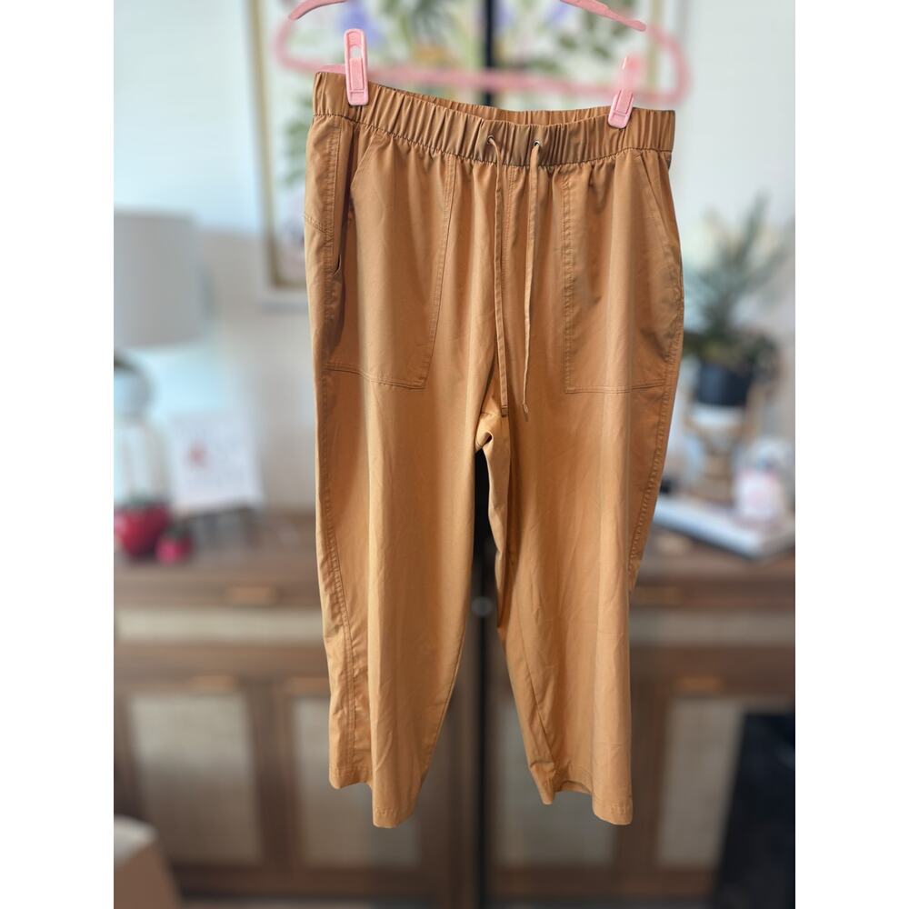 Old Navy Active StretchTech Tapered Elastic Waist Pants Brown Womens Size Large - Picture 9 of 10
